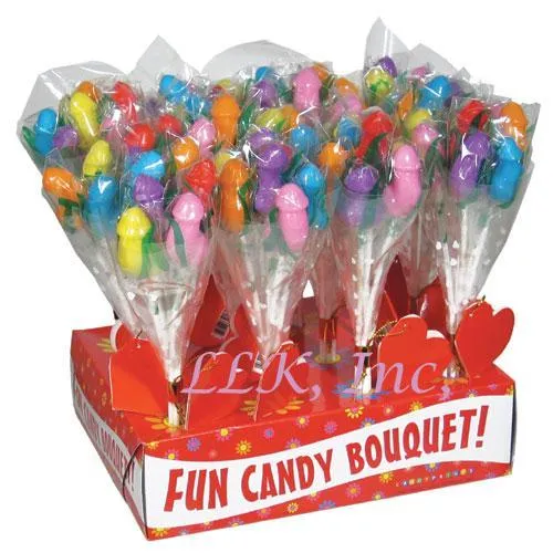Male Sex Toys Candy Prints Penis Bouquet Display