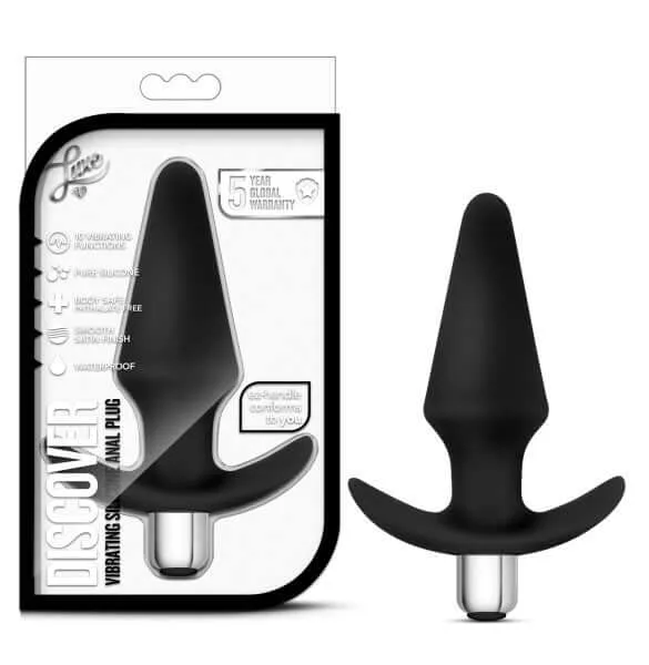 Anal Luxe Discover Black Anal Plug by Blush Novelties 10 Vibrating Functions Blush Novelties Anal Luxe Discover Black Anal Plug by Blush Novelties 10 Vibrating Functions Blush Novelties