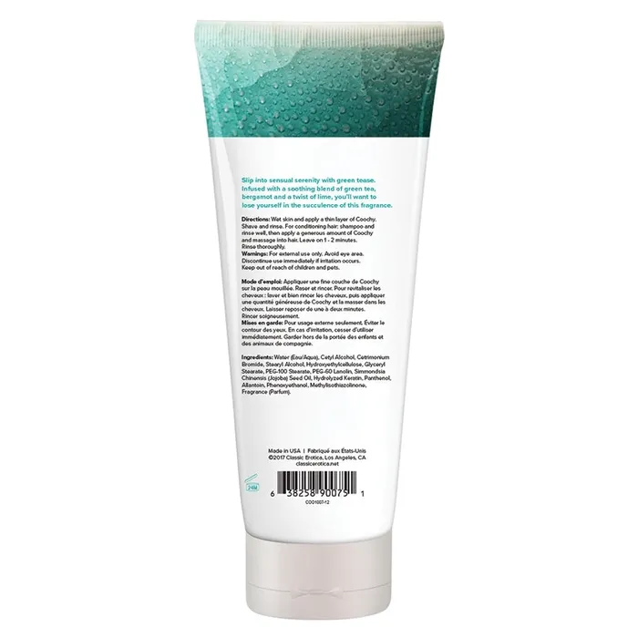 Coochy Shave CreamGreen Tease 125oz CLASSIC BRANDS Female Sex Toys