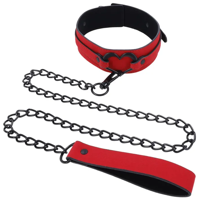 Couples Sportsheets Sex Mischief Amor Heart Collar and Leash