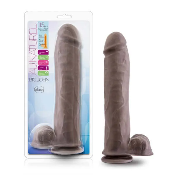 Dildos Blush Novelties Au Naturel Big John 115 inches Sensa Feel Dual Density Dildo Chocolate Brown Dildos Blush Novelties Au Naturel Big John 115 inches Sensa Feel Dual Density Dildo Chocolate Brown