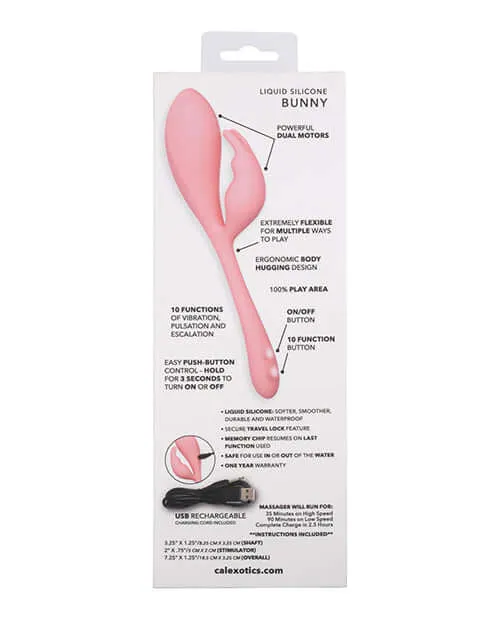 Female Sex Toys Elle Liquid Silicone Bunny Rabbit Style Vibrator California Exotic Novelties