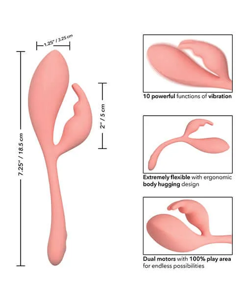 Female Sex Toys Elle Liquid Silicone Bunny Rabbit Style Vibrator California Exotic Novelties