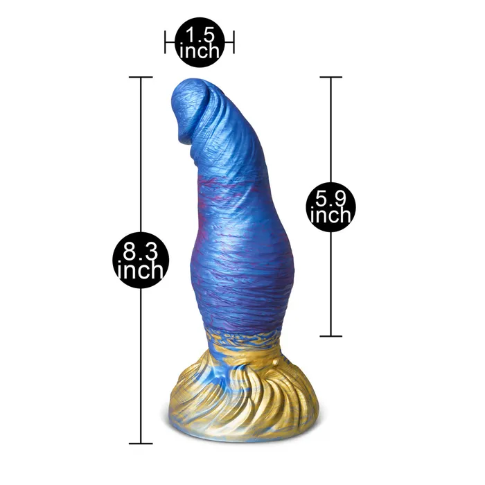 GHETTOFF Female Sex Toys 8in Alien Dildo With Suction Cup I GHETTOFF Female Sex Toys 8in Alien Dildo With Suction Cup I