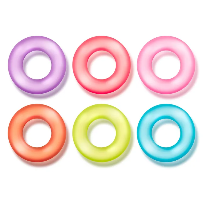 Male Sex Toys Play With Me By Blush King of the Ring Assorted Penis Rings 6Pack Blush