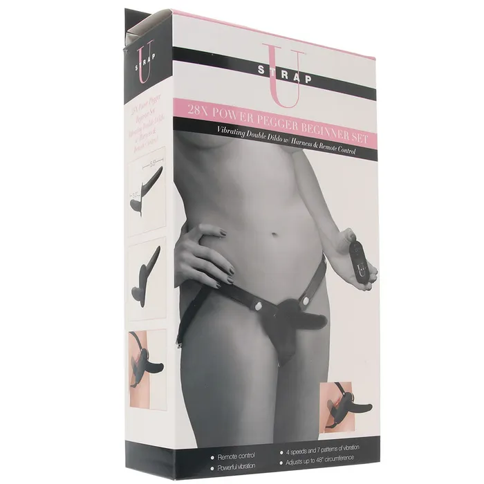 Strap U Power Pegger Beginner Vibrating Dildo Harness XR Brands Female Sex Toys Strap U Power Pegger Beginner Vibrating Dildo Harness XR Brands Female Sex Toys