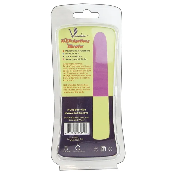 Vibrators VOODOO Voodoo 10X Pulsations VibratorPink 5