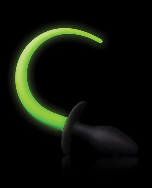 Anal Shots America Shots Ouch Puppy Tail Plug Glow In The Dark