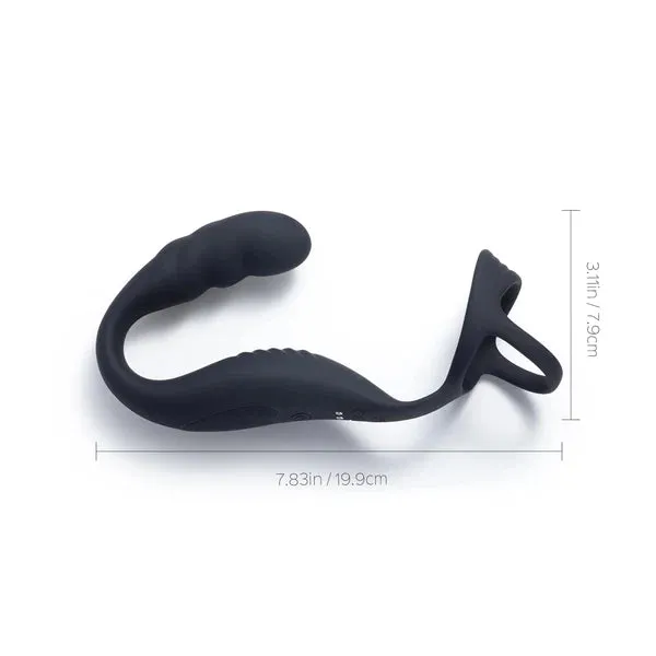 CASPION Double Cock Ring Remote Control Vibrating Perineum Prostate Massager honeysx Male Sex Toys