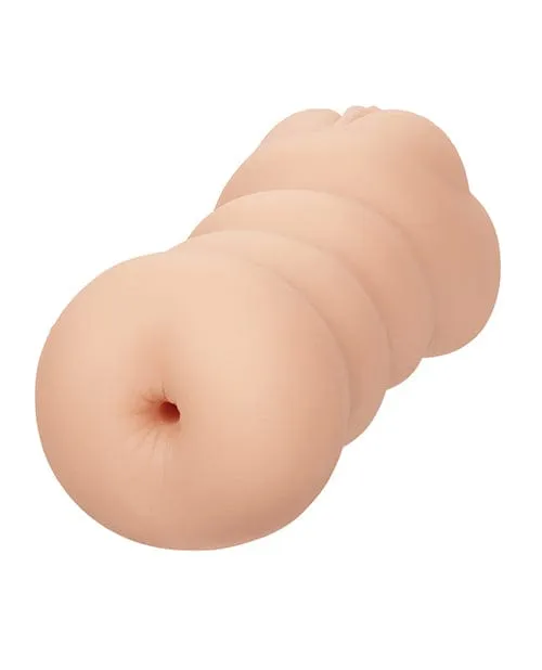 Cheap Thrills The Threeway Dual Ended Masturbator Ivory CalExotics Male Sex Toys Cheap Thrills The Threeway Dual Ended Masturbator Ivory CalExotics Male Sex Toys