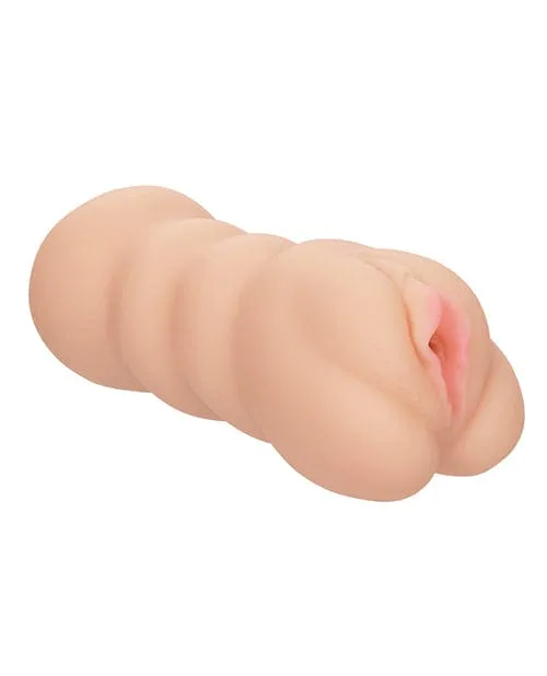 Cheap Thrills The Threeway Dual Ended Masturbator Ivory CalExotics Male Sex Toys Cheap Thrills The Threeway Dual Ended Masturbator Ivory CalExotics Male Sex Toys