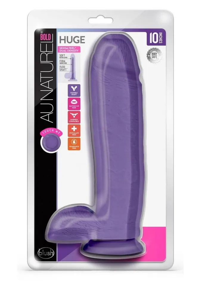 Au Naturel Female Sex Toys Au Naturel Bold Huge Dildo with Suction Cup and Balls