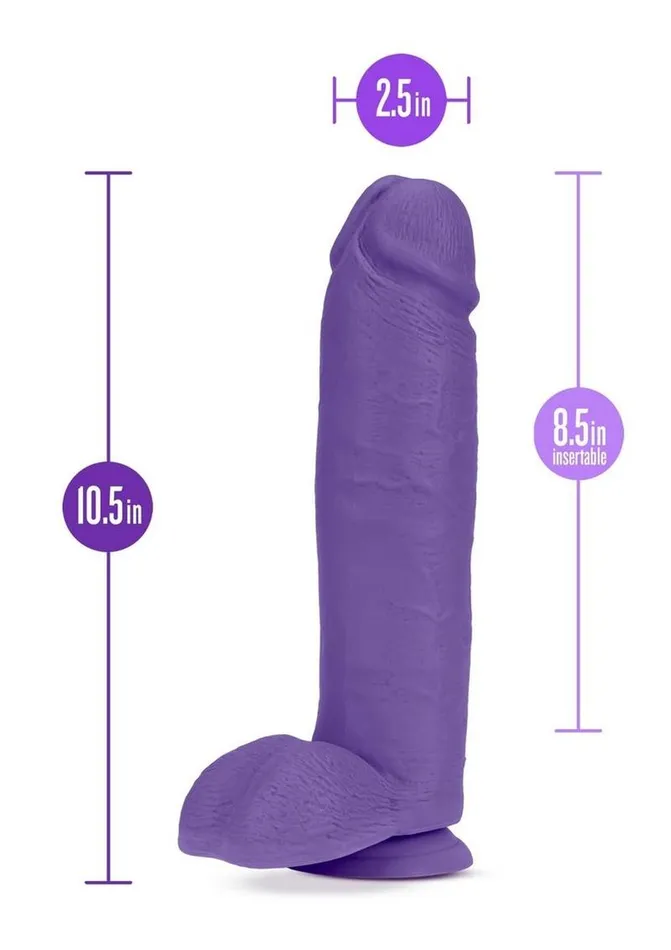 Au Naturel Female Sex Toys Au Naturel Bold Huge Dildo with Suction Cup and Balls