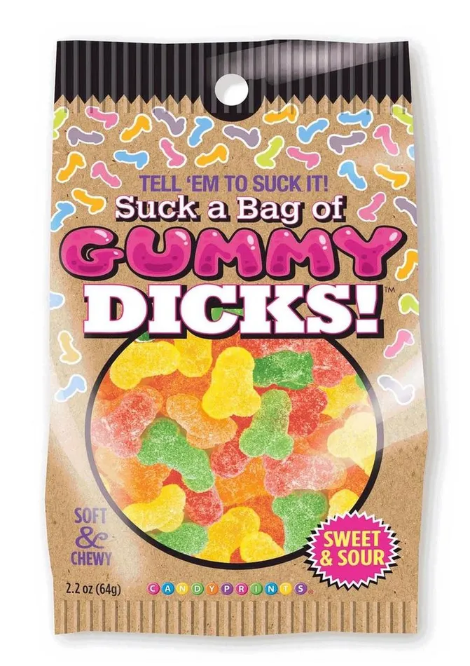 Candyprints Candy Anal Candyprints Suck A Bag Of Gummy Dicks 4oz Assorted Flavors