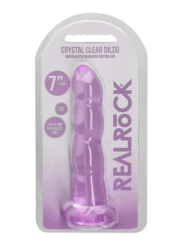 Female Sex Toys Real Rock Realrock Crystal Clear Non Realistic Dildo with Suction Cup Female Sex Toys Real Rock Realrock Crystal Clear Non Realistic Dildo with Suction Cup