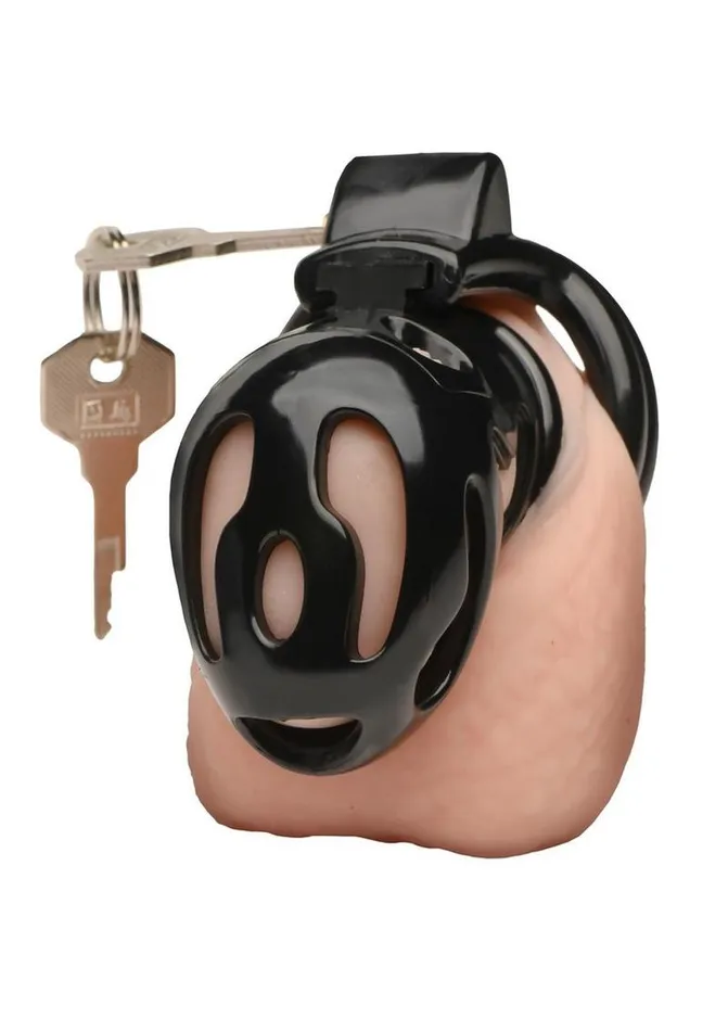 Male Sex Toys Master Series Master Series Hard Stop Double Ring Chastity Cage