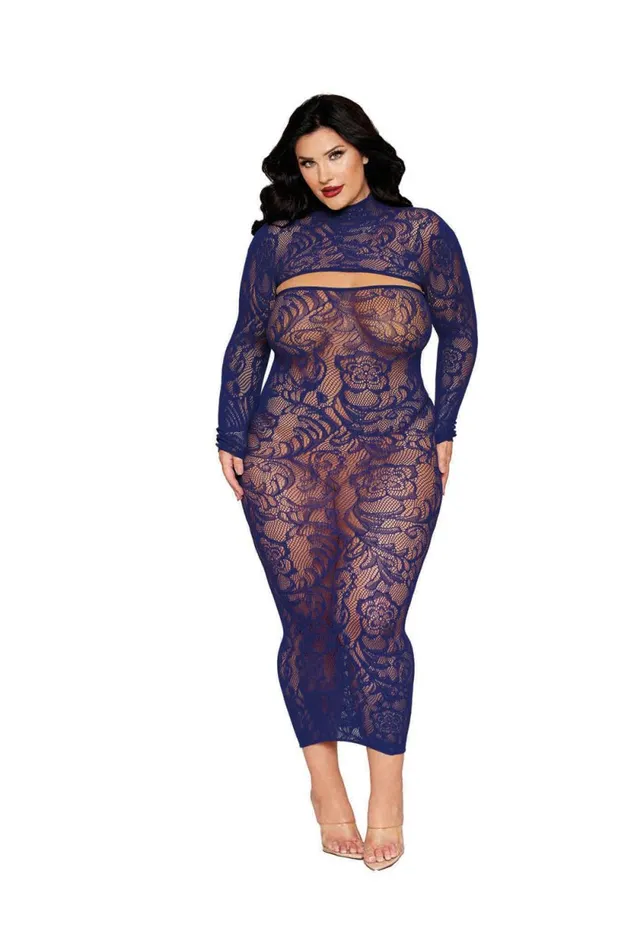 Dreamgirl Bodystockings Playsuits Bodystocking Gown and Shrug Dmnd Queen Eclipse Dreamgirl Bodystockings Playsuits Bodystocking Gown and Shrug Dmnd Queen Eclipse