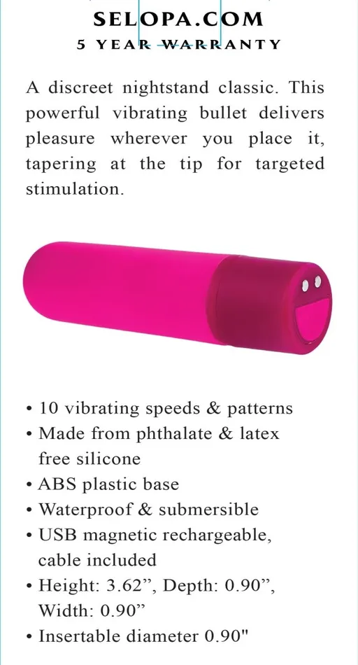 Selopa Tiny Temptation Pink Vibrators Selopa Tiny Temptation Pink Vibrators