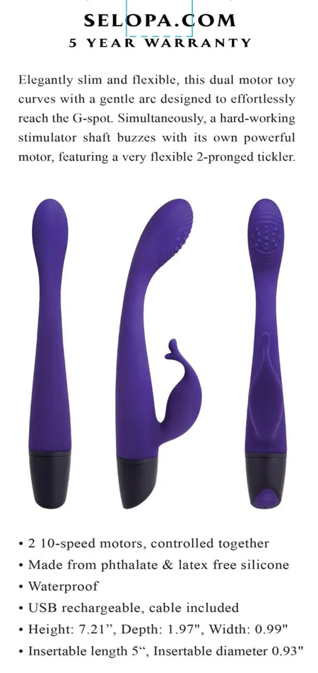Selopa Vibrators Plum Passion Purple Selopa Vibrators Plum Passion Purple