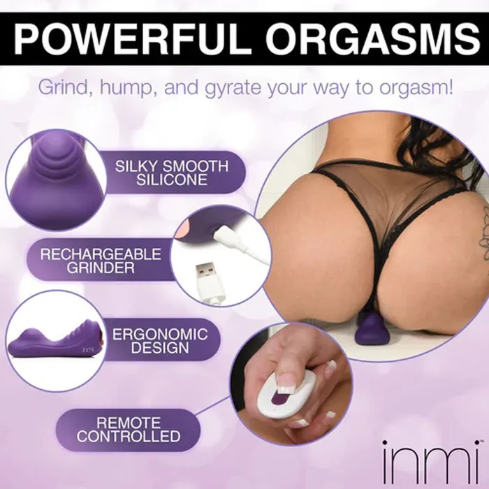 XR Brands inmi Vibrators Vibrating Silicone Grinder Purple XR Brands inmi Vibrators Vibrating Silicone Grinder Purple