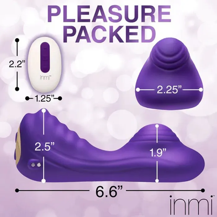 XR Brands inmi Vibrators Vibrating Silicone Grinder Purple XR Brands inmi Vibrators Vibrating Silicone Grinder Purple