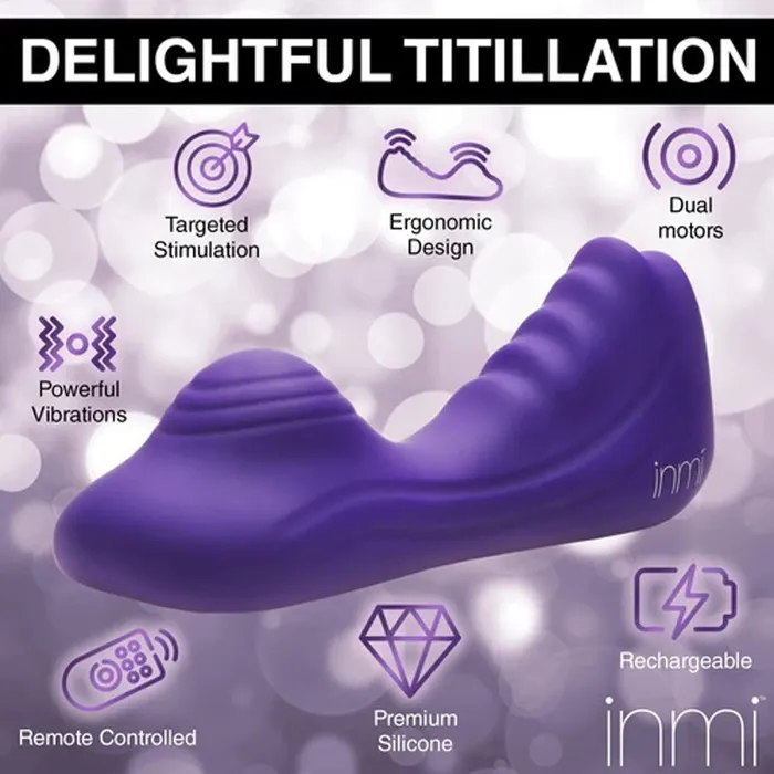 XR Brands inmi Vibrators Vibrating Silicone Grinder Purple XR Brands inmi Vibrators Vibrating Silicone Grinder Purple