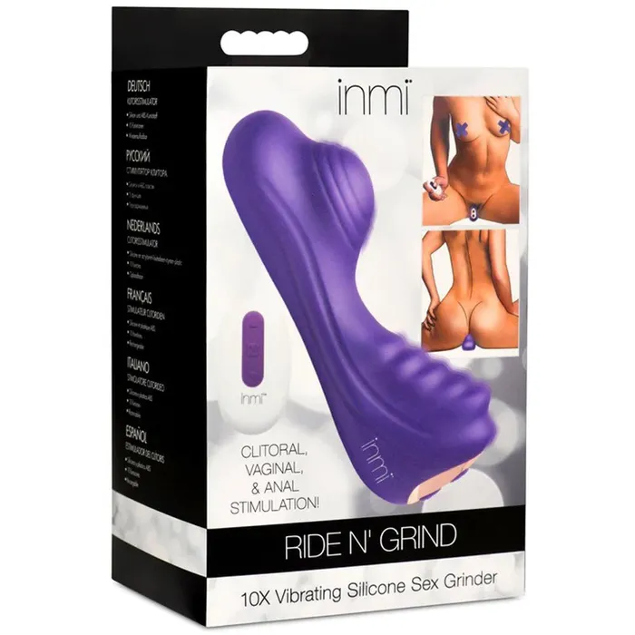 XR Brands inmi Vibrators Vibrating Silicone Grinder Purple XR Brands inmi Vibrators Vibrating Silicone Grinder Purple