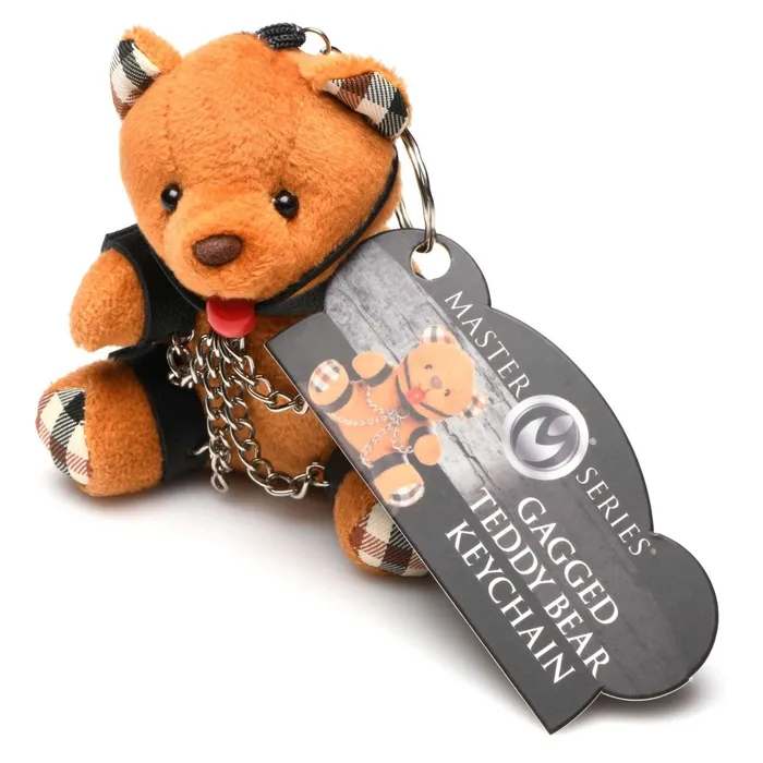 XR Brands Master Series Vibrators Gagged Teddy Bear Keychain XR Brands Master Series Vibrators Gagged Teddy Bear Keychain