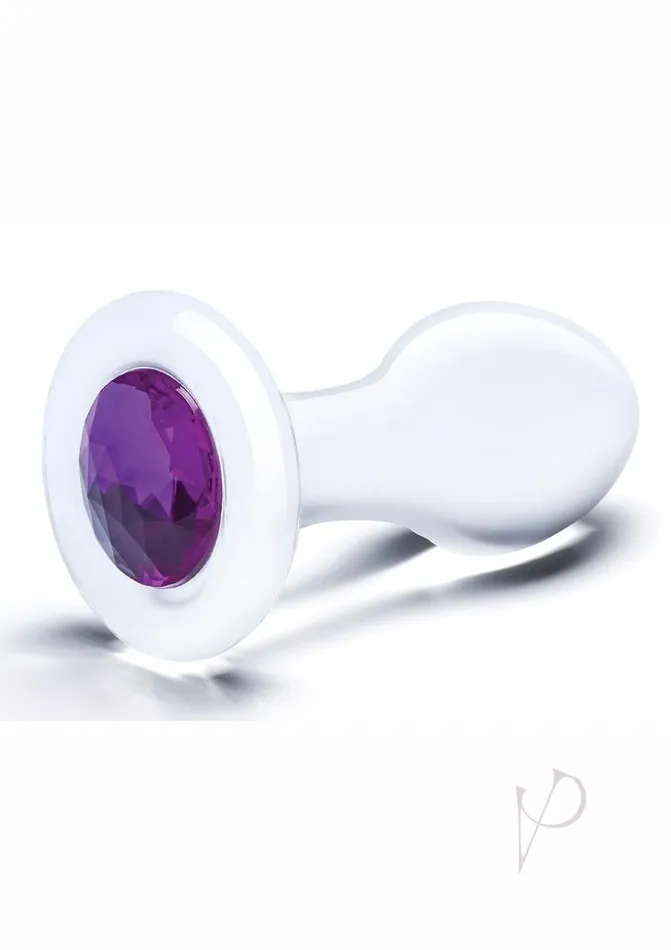 Anal Glas Jewel Plug Clear Anal Glas Jewel Plug Clear