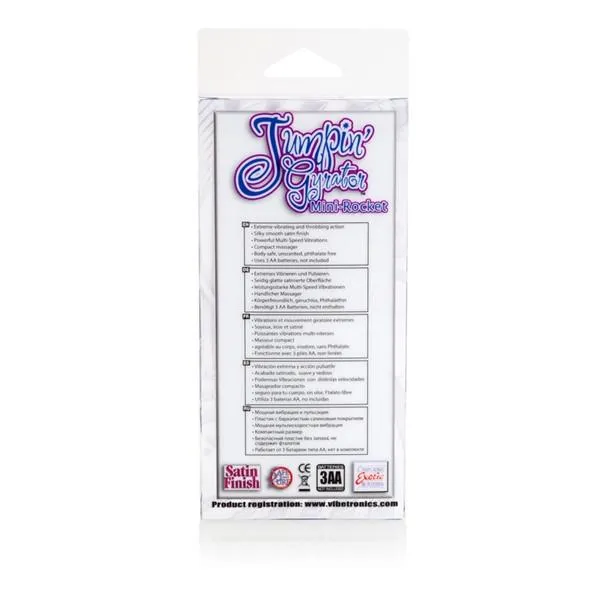 California Exotics Vibrators Jumpin Gyrator Mini Rocket Vibe