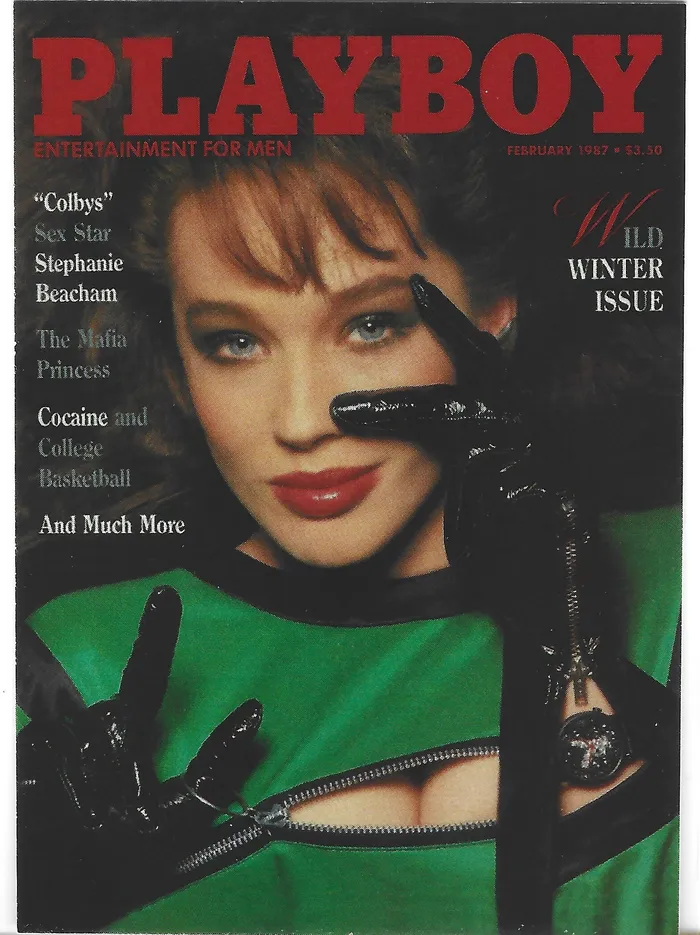 Couples Dans Cards Playboy February Edition Cover Joanne Russell Card 100