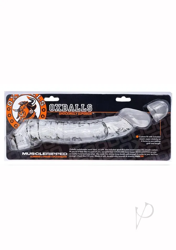 Dildos Oxballs Muscle Ripped Cocksheath Clear