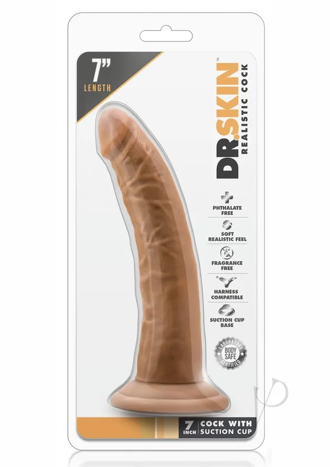 Dr Skin Dildos Dr Skin Cock Wsuction 7 Mocha