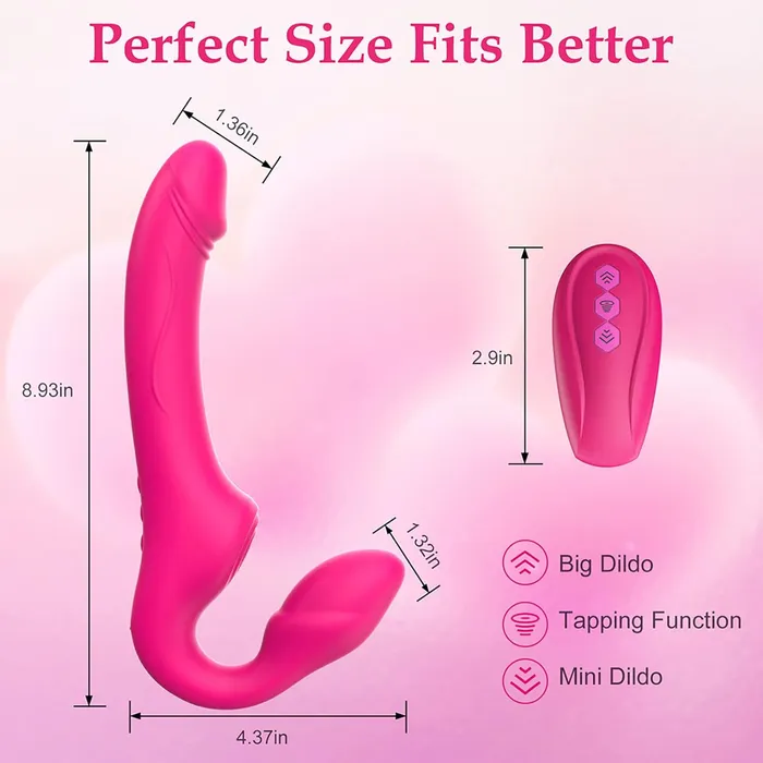 Female Sex Toys CupidSecrets Strapless 10 Mode Strap On Female Sex Toys CupidSecrets Strapless 10 Mode Strap On