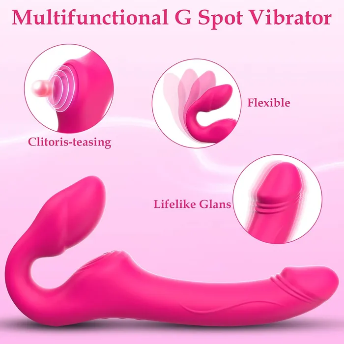 Female Sex Toys CupidSecrets Strapless 10 Mode Strap On Female Sex Toys CupidSecrets Strapless 10 Mode Strap On