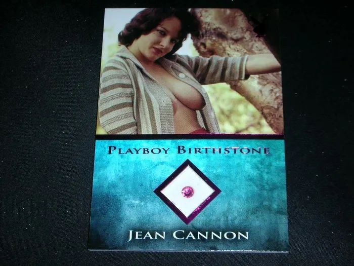 HefsCards Vibrators Playboy Bare Assets Jean Cannon Pink Foil Birthstone Card HefsCards Vibrators Playboy Bare Assets Jean Cannon Pink Foil Birthstone Card