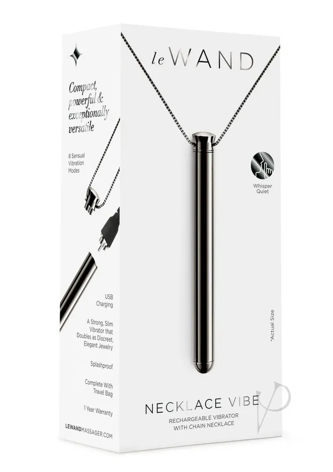 Le Wand Vibrators Le Wand Vibrating Necklace Black